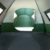 vidaXL Tenda da Campeggio 6 Persone Verde 466x342x200 cm Taffetà 185T