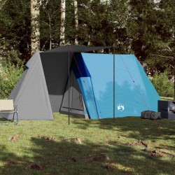 vidaXL Tenda da Campeggio 3 Persone Blu 465x220x170 cm Taffetà 185T