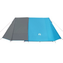 vidaXL Tenda da Campeggio 3 Persone Blu 465x220x170 cm Taffetà 185T