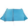 vidaXL Tenda da Campeggio 4 Persone Blu 420x260x153 cm Taffetà 185T