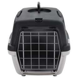   Trasportino per Animali Domestici Grigio e Nero 48x32x31 cm PP