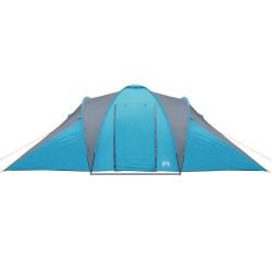 vidaXL Tenda da Campeggio 6 Persone Blu 576x238x193 cm Taffetà 185T