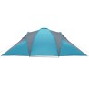 vidaXL Tenda da Campeggio 6 Persone Blu 576x238x193 cm Taffetà 185T