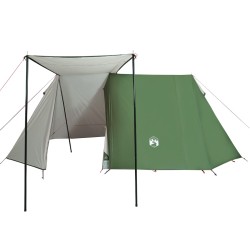 vidaXL Tenda da Campeggio 3 Persone Verde 465x220x170 cm Taffetà 185T