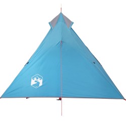 vidaXL Tenda da Campeggio 1 Persona Blu 255x153x130 cm Taffetà 185T