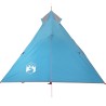 vidaXL Tenda da Campeggio 1 Persona Blu 255x153x130 cm Taffetà 185T