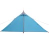 vidaXL Tenda da Campeggio 1 Persona Blu 255x153x130 cm Taffetà 185T