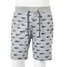 Pantaloncini per Bambini con Coulisse Grigio Chiaro Mélange 104