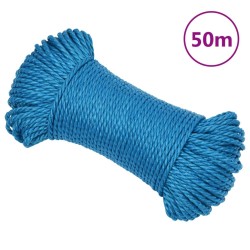   Corda da Lavoro Blu 6 mm 50 m in Polipropilene