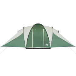 vidaXL Tenda da Campeggio 6 Persone Verde 576x238x193 cm Taffetà 185T