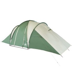 vidaXL Tenda da Campeggio 6 Persone Verde 576x238x193 cm Taffetà 185T