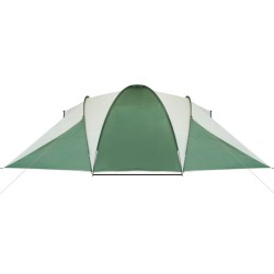 vidaXL Tenda da Campeggio 6 Persone Verde 576x238x193 cm Taffetà 185T