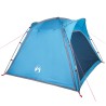 vidaXL Tenda da Campeggio 4 Persone Blu 240x221x160 cm Taffetà 185T