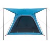 vidaXL Tenda da Campeggio 4 Persone Blu 240x221x160 cm Taffetà 185T