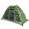 vidaXL Tenda Portaoggetti 9 Scomparti Verde 125x50x68 cm Taffetà 185T