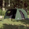 vidaXL Tenda da Campeggio 4 Persone Verde 420x260x153 cm Taffetà 185T