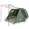 vidaXL Tenda da Campeggio 4 Persone Verde 420x260x153 cm Taffetà 185T