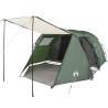 vidaXL Tenda da Campeggio 4 Persone Verde 420x260x153 cm Taffetà 185T