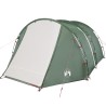 vidaXL Tenda da Campeggio 4 Persone Verde 420x260x153 cm Taffetà 185T