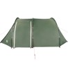 vidaXL Tenda da Campeggio 4 Persone Verde 420x260x153 cm Taffetà 185T