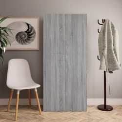   Scarpiera Grigio Sonoma 80x35,5x180 cm in Legno ingegnerizzato