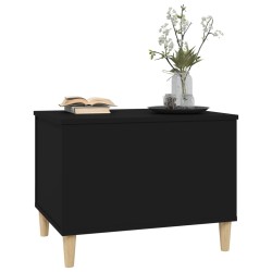   Tavolino da Salotto Nero 60x44,5x45 cm in Legno ingegnerizzato