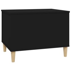   Tavolino da Salotto Nero 60x44,5x45 cm in Legno ingegnerizzato