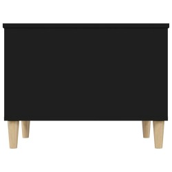   Tavolino da Salotto Nero 60x44,5x45 cm in Legno ingegnerizzato