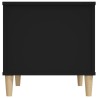   Tavolino da Salotto Nero 60x44,5x45 cm in Legno ingegnerizzato