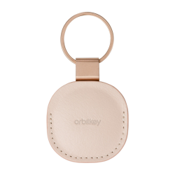 Orbitkey - Custodia in pelle per AirTag - Colore Rosa cipria