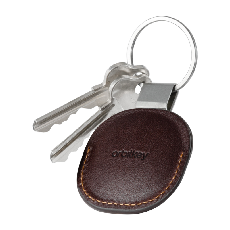 Orbitkey - Custodia in pelle per AirTag - Colore Espresso