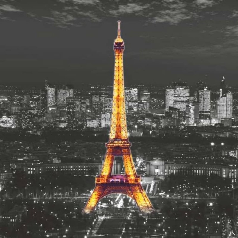 AG Design Fotomurale Eiffel In The Night