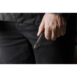 Orbitkey - Organizzatore di chiavi in Pelle - Colore nero con cuciture nere