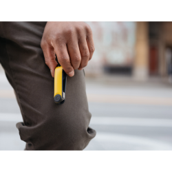 Orbitkey - Organizzatore di chiavi in pelle ibrida - Colore Solar Yellow