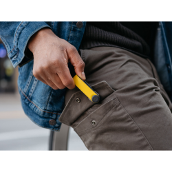 Orbitkey - Organizzatore di chiavi in pelle ibrida - Colore Solar Yellow