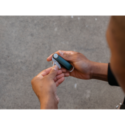 Orbitkey - Organizzatore di chiavi in pelle ibrida - Colore Nero