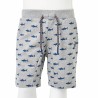 Pantaloncini per Bambini con Coulisse Grigio Chiaro Mélange 116