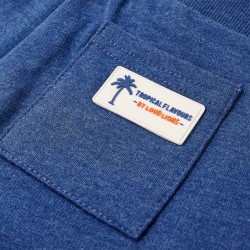 Pantaloncini per Bambini con Coulisse Blu Scuro Mélange 104