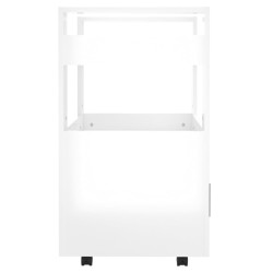   Carrello da Cucina bianco lucido 60x45x80 cm Legno ingegnerizzato