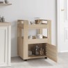 Carrello da Cucina rovere sonoma 60x45x80 cm Legno ingegnerizzato