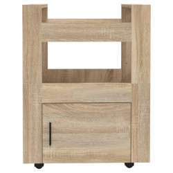 Carrello da Cucina rovere sonoma 60x45x80 cm Legno ingegnerizzato