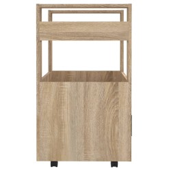 Carrello da Cucina rovere sonoma 60x45x80 cm Legno ingegnerizzato