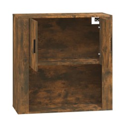 Armadietto a Muro Rovere Fumo 80x33x80 cm in Legno ingegnerizzato