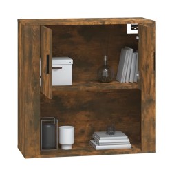 Armadietto a Muro Rovere Fumo 80x33x80 cm in Legno ingegnerizzato