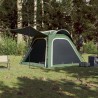 vidaXL Tenda da Campeggio 4 Persone Verde 240x221x160 cm Taffetà 185T