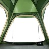 vidaXL Tenda da Campeggio 4 Persone Verde 240x221x160 cm Taffetà 185T