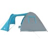 vidaXL Tenda da Campeggio 6 Persone Blu 466x342x200 cm Taffetà 185T