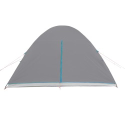 vidaXL Tenda da Campeggio 6 Persone Blu 466x342x200 cm Taffetà 185T