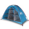 vidaXL Tenda Portaoggetti 9 Scomparti Blu 125x50x68 cm Taffetà 185T