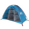 vidaXL Tenda Portaoggetti 9 Scomparti Blu 125x50x68 cm Taffetà 185T